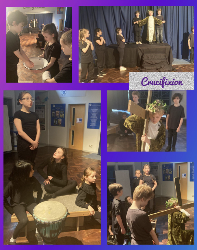 We presented the events of Good Friday for our pupils and families