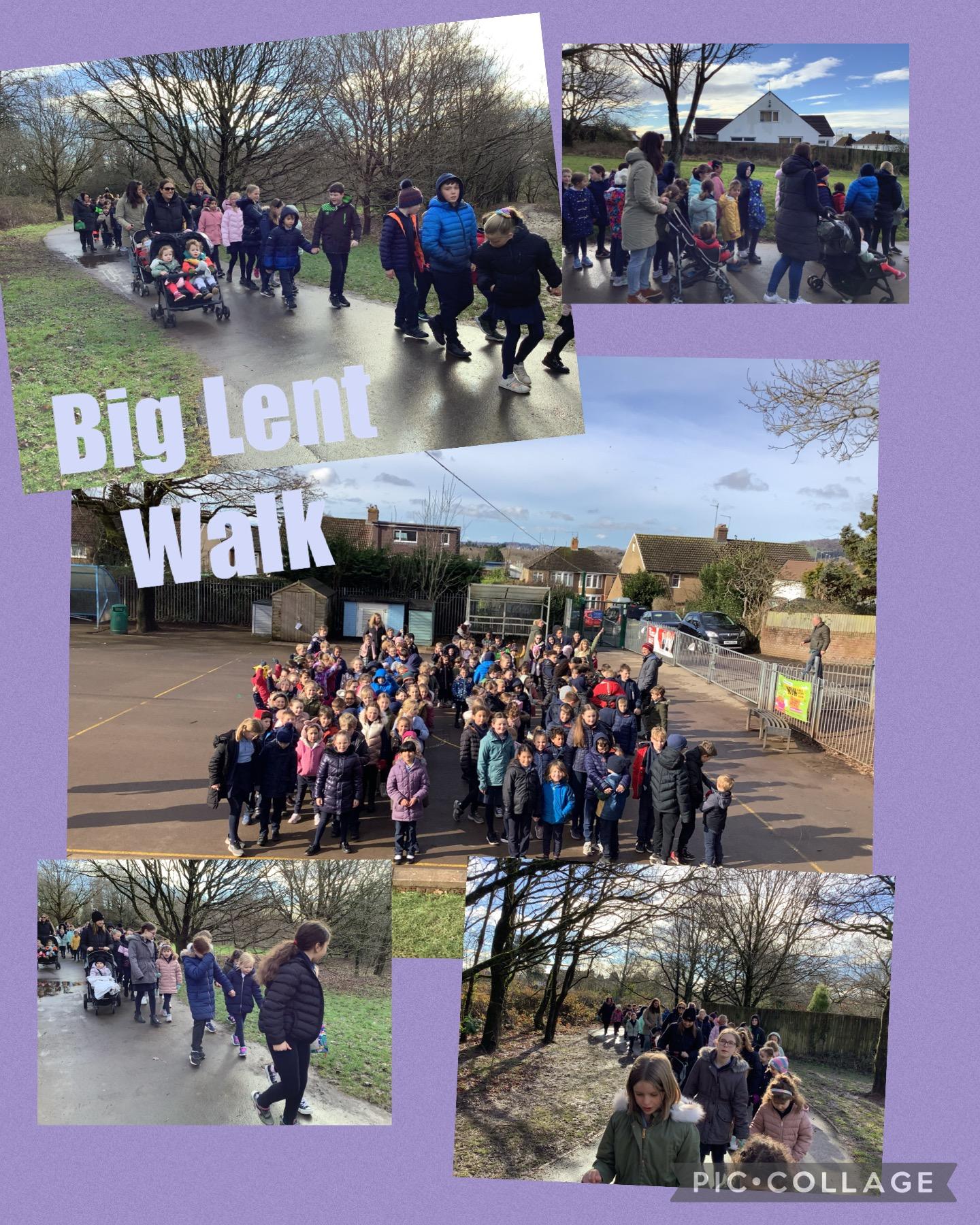 We gathered as a school for the Big Lent Walk. 